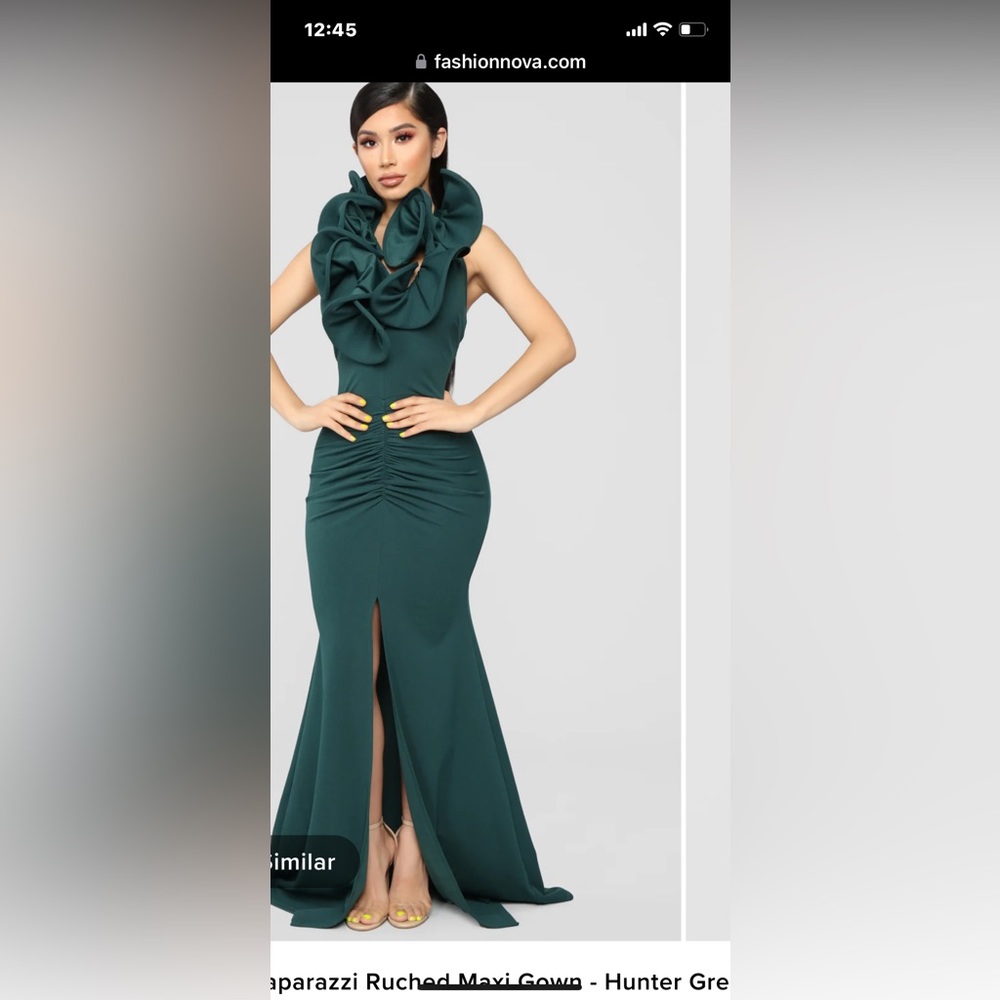 Brand new with tags Fashion Nova M paparazzi NYE holiday Christmas gown
